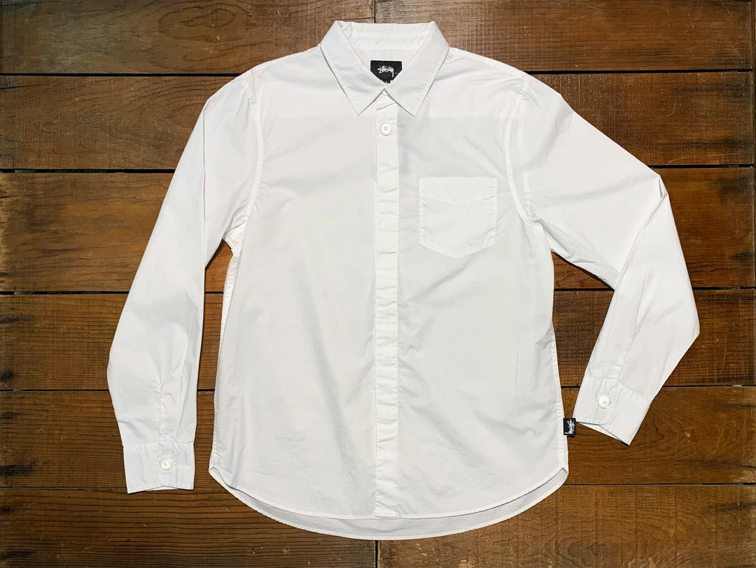 MEN'S Stussy "Classic Hidden Button" Shirt 2 MEN'S Stussy "Classic Hidden Button" Shirt