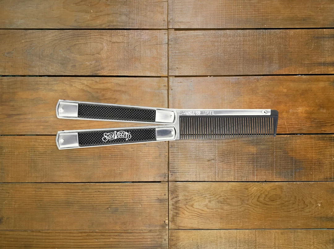 GROOMING Suavecito Butterfly Switchblade Comb 1 GROOMING Suavecito Butterfly Switchblade Comb