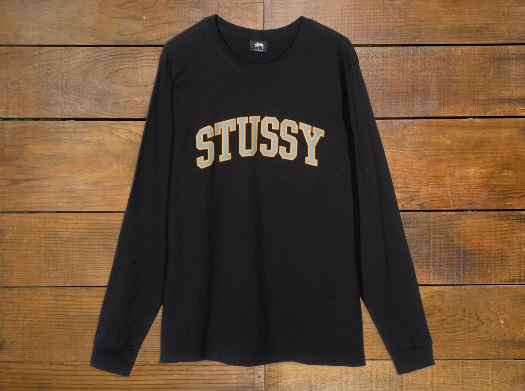 Stussy Women's "Collegiate Arc" L/S Tee 1 Stussy Women's "Collegiate Arc" L/S Tee