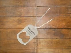 Good Worth & Co. ACCESSORIES Good Worth "Fuck Work" Dog Tag