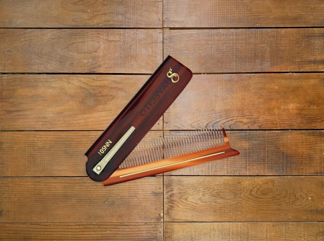 GROOMING Suavecito "Deluxe Amber" Folding Comb 1 GROOMING Suavecito "Deluxe Amber" Folding Comb
