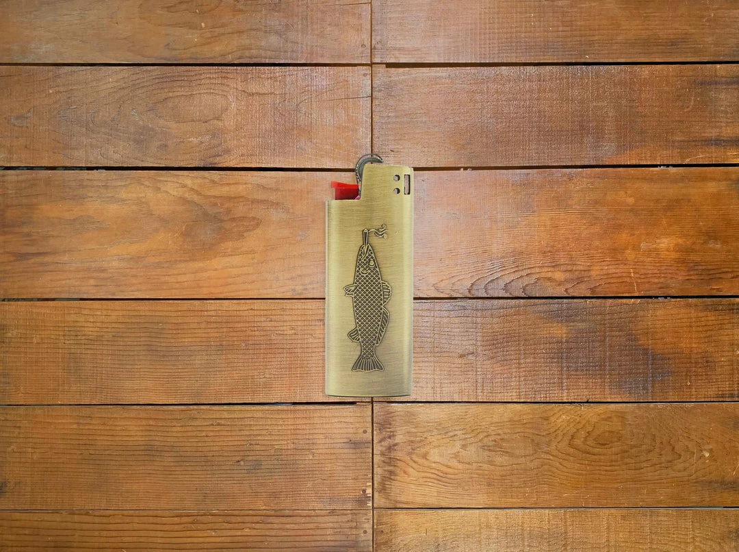 Good Worth & Co. Good Worth "Smoking Fish" Lighter Case 1 Good Worth & Co. Good Worth "Smoking Fish" Lighter Case