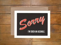 ACCESSORIES Power And Light Press "Sorry" Card