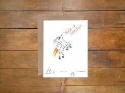 ACCESSORIES Power And Light Press "Suck It, Santa!" Card