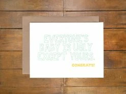 Power And Light Press "Ugly Baby" Card ACCESSORIES