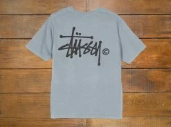 Stussy Women's "Basic Logo" Pigment Dyed Tee
